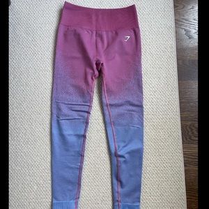 Gymshark Adapt Ombre Seamless Leggings - Rose Pink/Light Blue